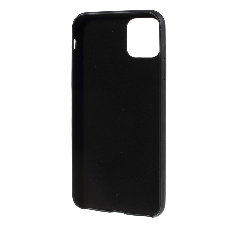 For iPhone (2019) 6.5-inch PC+Leather Cell Phone Casing - Black-3