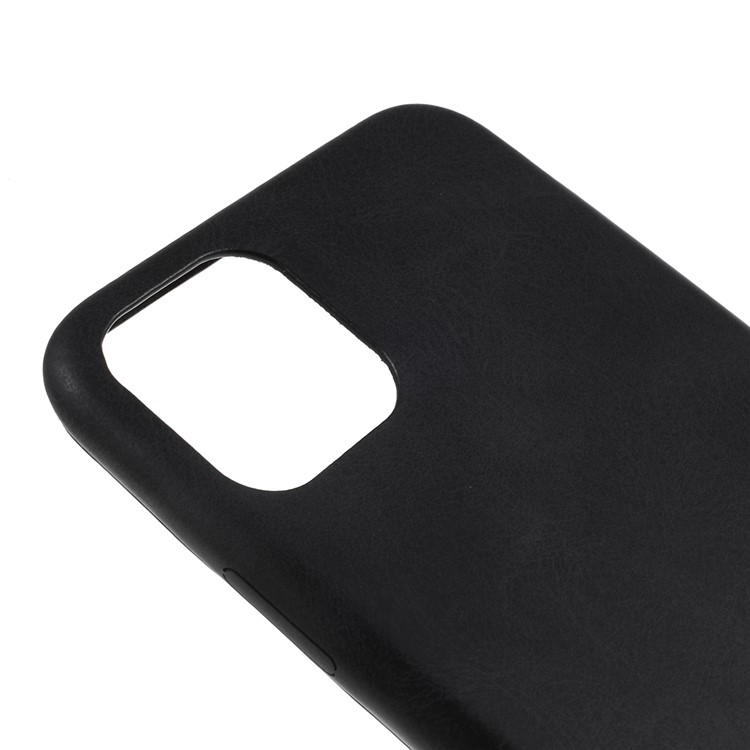 For iPhone (2019) 6.5-inch PC+Leather Cell Phone Casing - Black-4
