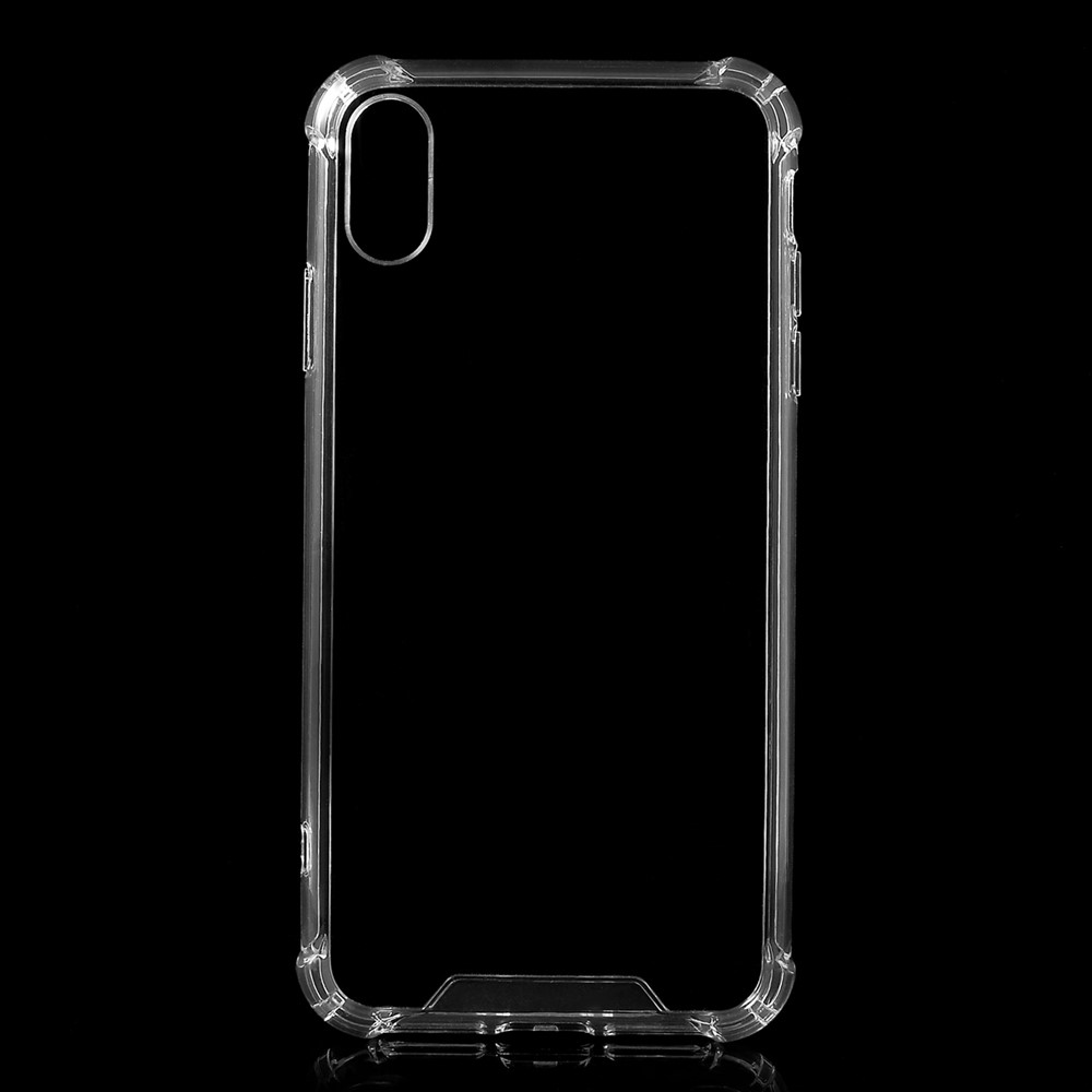 Pour Iphone x / xs 5,8 Pouces Acrylique Hard Dos + Soft Tpu Frame Sorbing Scratch Résistant au Téléphone Résistant - Transparent