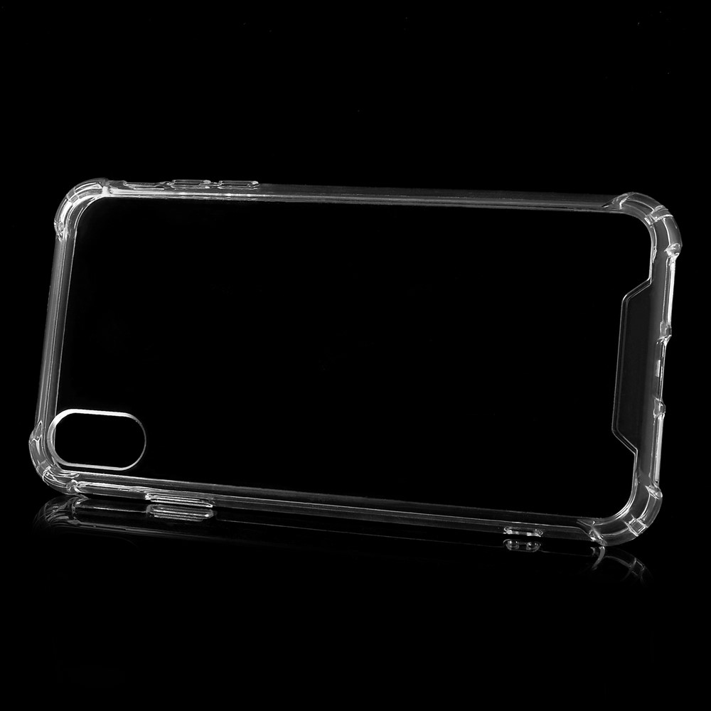 Impact Resistant TPU Frame + Acrylic Back Hybrid Phone Cover for iPhone X/XS 5.8 inch - Transparent-2