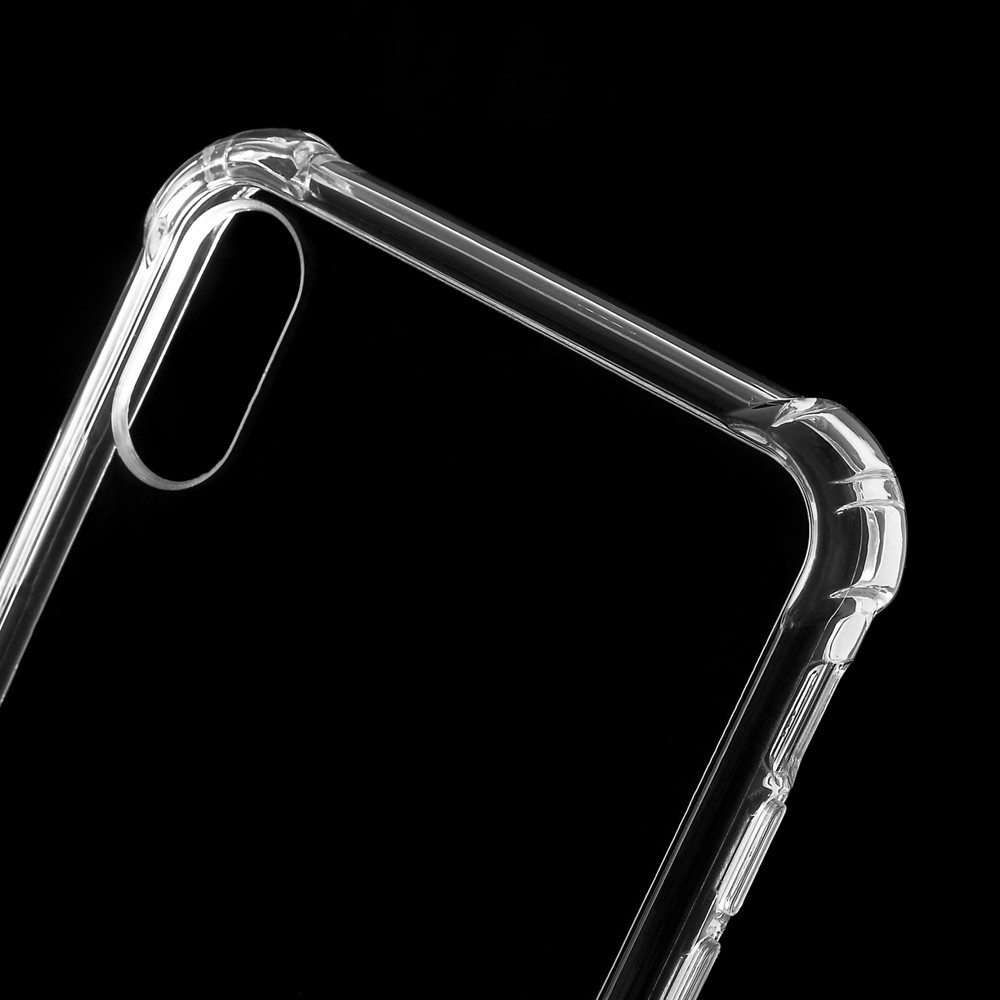 Impact Resistant TPU Frame + Acrylic Back Hybrid Phone Cover for iPhone X/XS 5.8 inch - Transparent-4