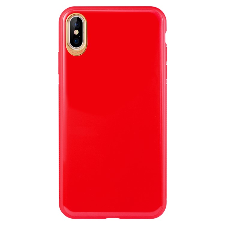 SULADA Rubberized Electroplating PC+TPU Phone Shell for iPhone X / XS 5.8 inch - Red-2