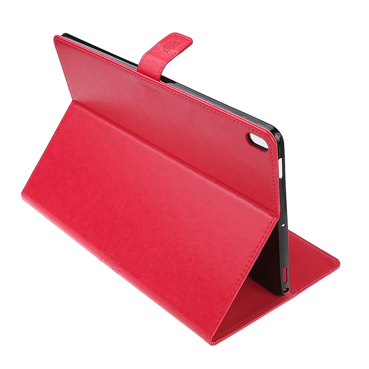 Custodia A Portafoglio In Pelle Di Gufo Con Impronta Per Ipad Pro Da 10,5 Pollici (2017) / (2019) / Ipad Air 3 / Ipad Air - Rosso-6
