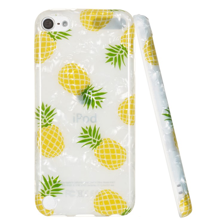 IMD TPU Shell Texture Phone Case for iPod Touch 5 / 6 / (2019) - Pineapple-2