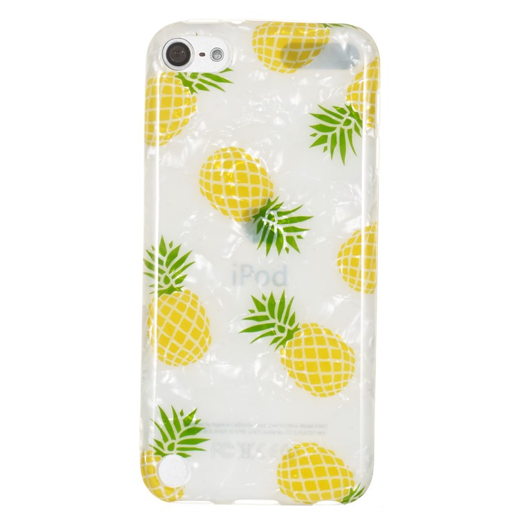 IMD TPU Shell Texture Phone Case for iPod Touch 5 / 6 / (2019) - Pineapple-3