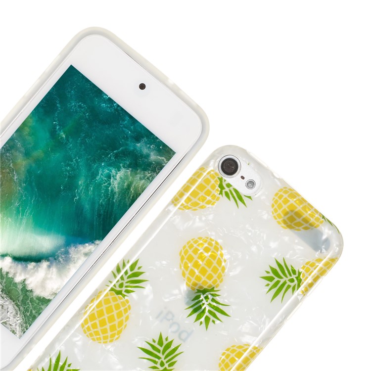 IMD TPU Shell Texture Phone Case for iPod Touch 5 / 6 / (2019) - Pineapple-5