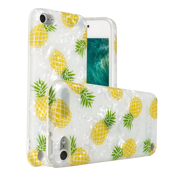 IMD TPU Shell Texture Phone Case for iPod Touch 5 / 6 / (2019) - Pineapple-6