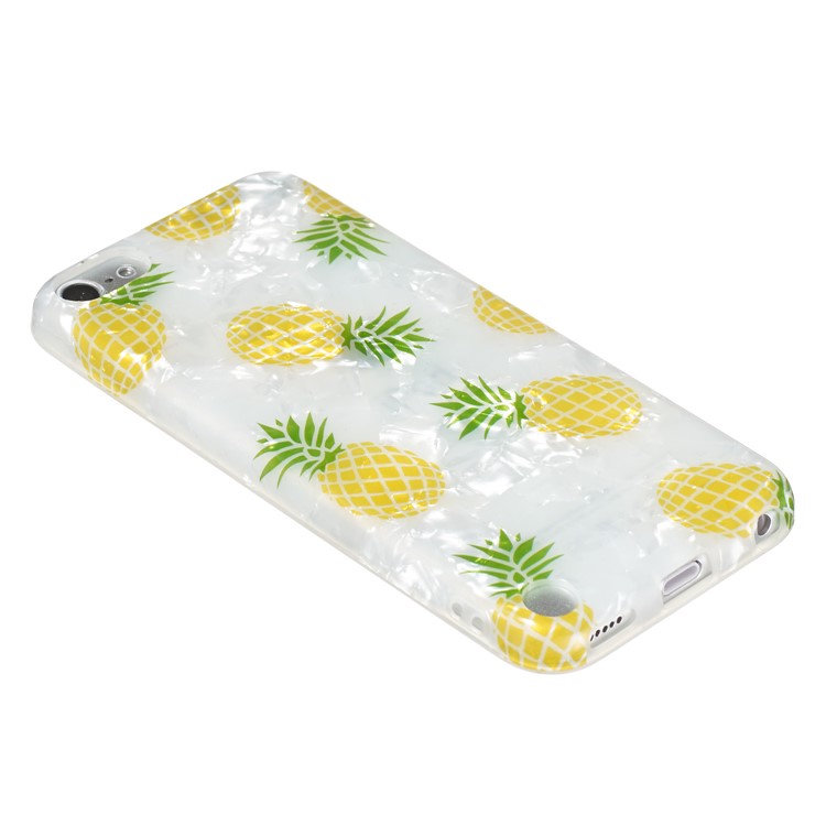 IMD TPU Shell Texture Phone Case for iPod Touch 5 / 6 / (2019) - Pineapple-8