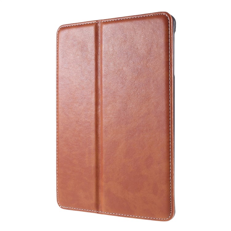 Leather Wallet Stand Pen Slot Shell Tablet Case for iPad mini (2019) 7.9 inch - Brown-3