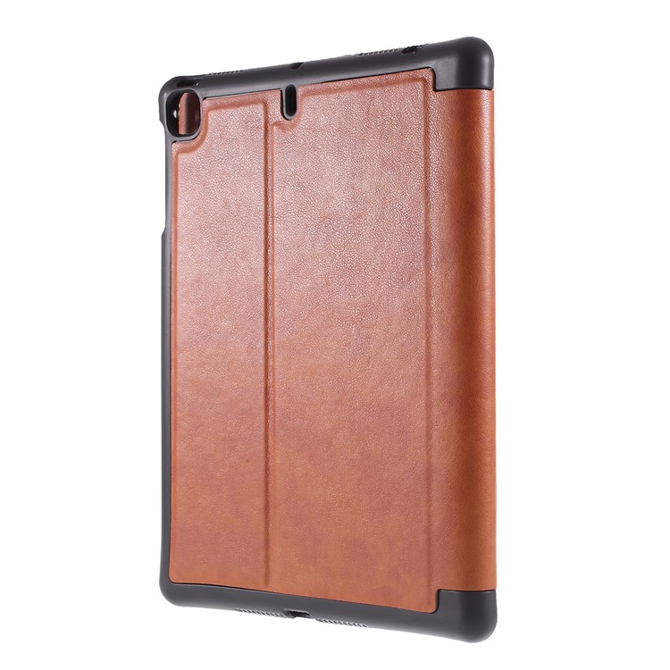 Leather Wallet Stand Pen Slot Shell Tablet Case for iPad mini (2019) 7.9 inch - Brown-4