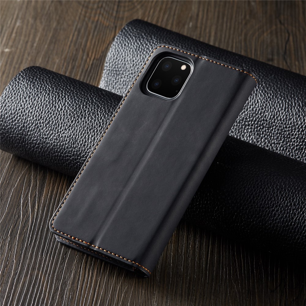 FORWENW Leather Wallet Case for iApple iPhone (2019) 6.5-inch - Black-8