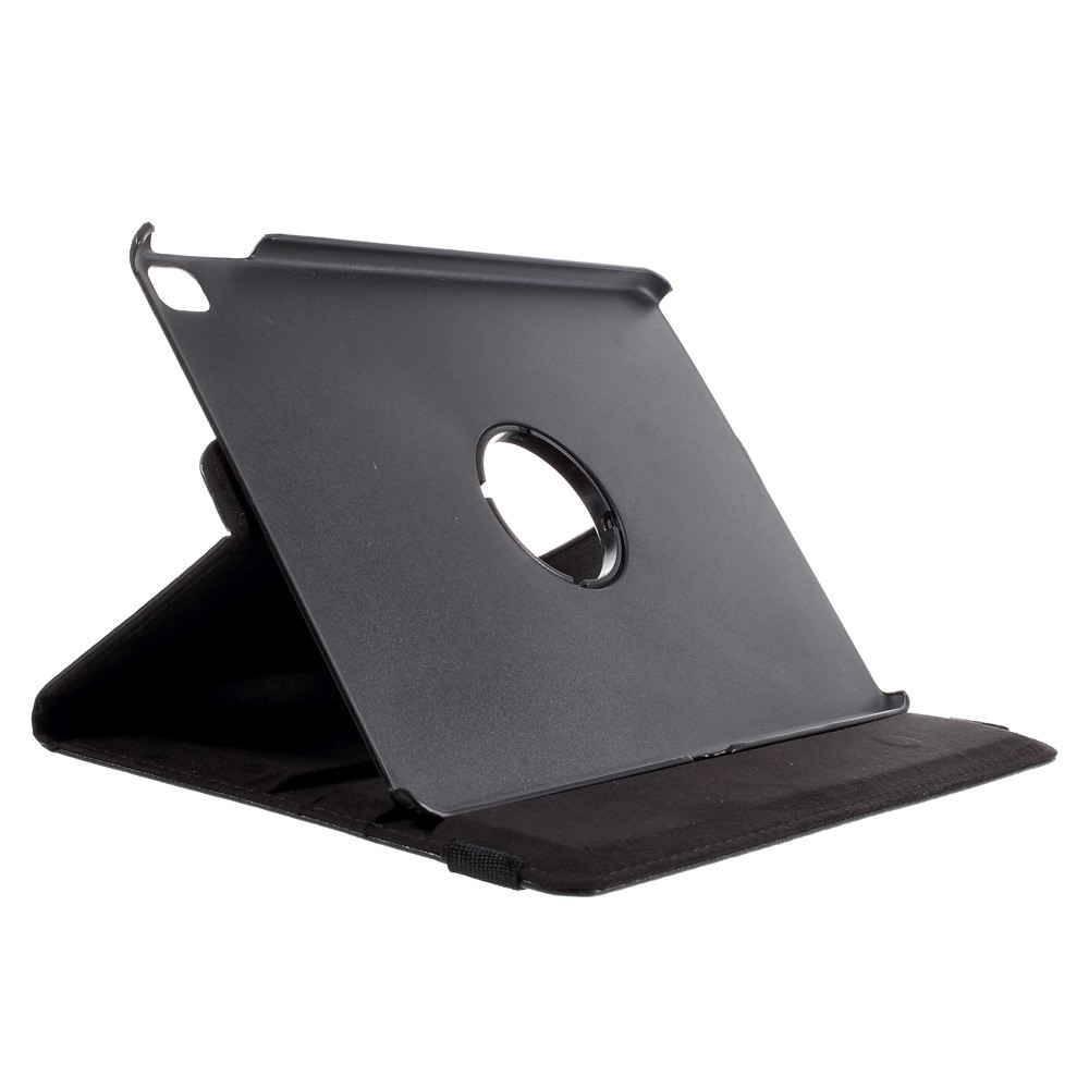 Cubierta de Cuero Litchi de Soporte Giratorio de 360 ​​grados Para Ipad Pro de 9.7 Pulgadas - Negro