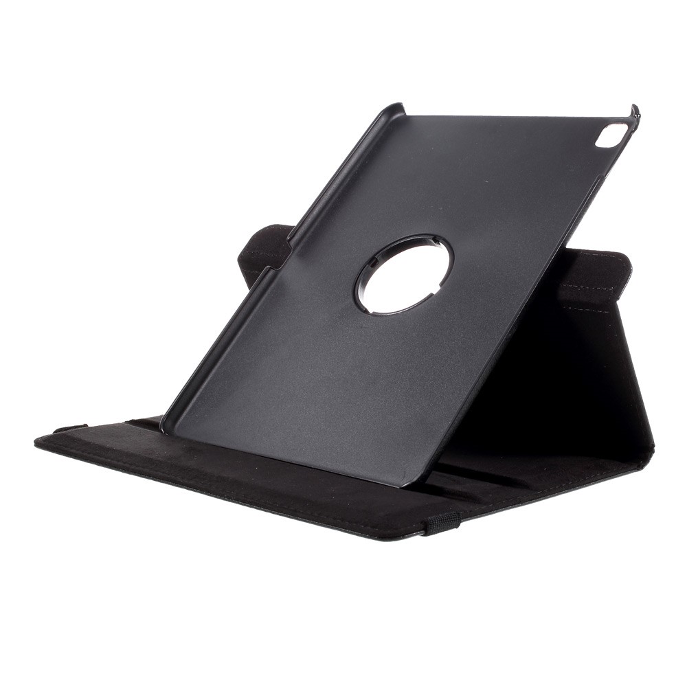 Cubierta de Cuero Litchi de Soporte Giratorio de 360 ​​grados Para Ipad Pro de 9.7 Pulgadas - Negro