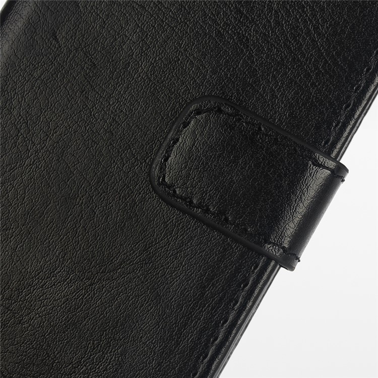 For iPhone SE 5s 5 Crazy Horse Wallet Stand Leather Case Cover - Black-7