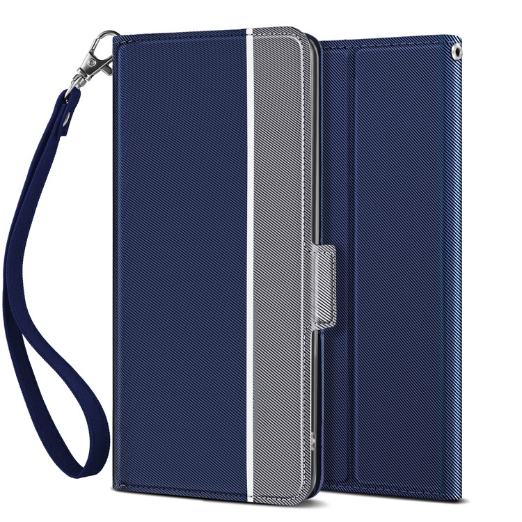Funda De Cuero Con Ranuras Para Tarjetas Para Iphone (2019) 6.5 Pulgadas - Azul-2