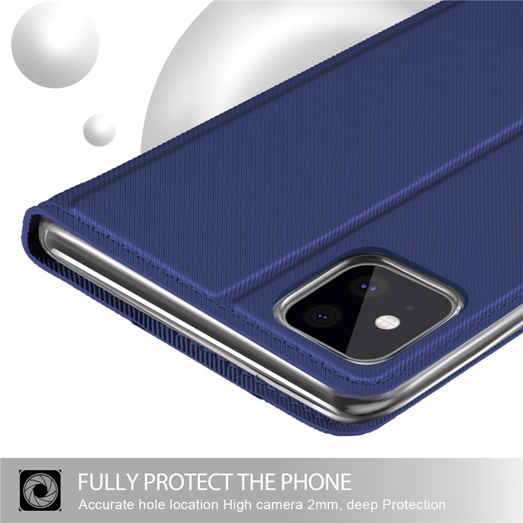 Funda De Cuero Con Ranuras Para Tarjetas Para Iphone (2019) 6.5 Pulgadas - Azul-6