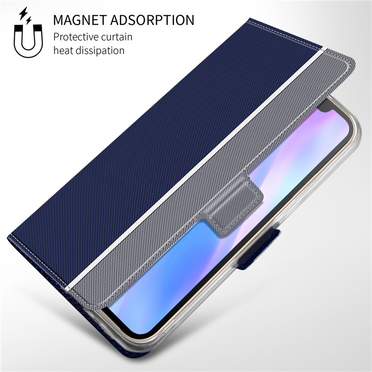 Funda De Cuero Con Ranuras Para Tarjetas Para Iphone (2019) 6.5 Pulgadas - Azul-9