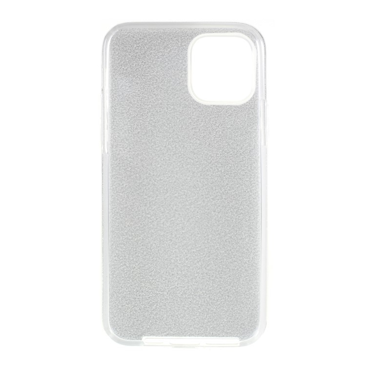 Glittery TPU PC Hybrid Back Casing for Apple iPhone (2019) 6.1-inch - Silver-4