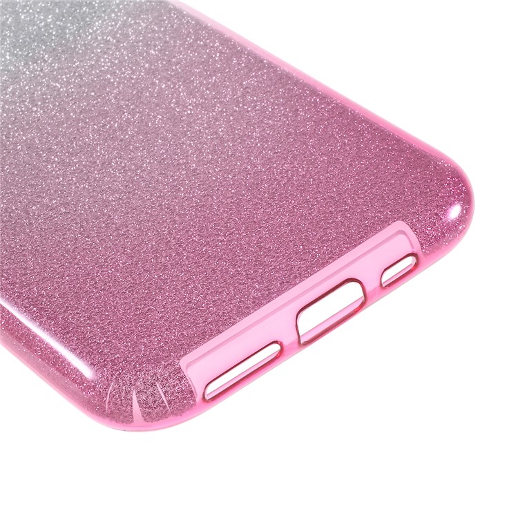 For iPhone (2019) 5.8-inch Gradient Color TPU + PC Cell Cover - Pink-8