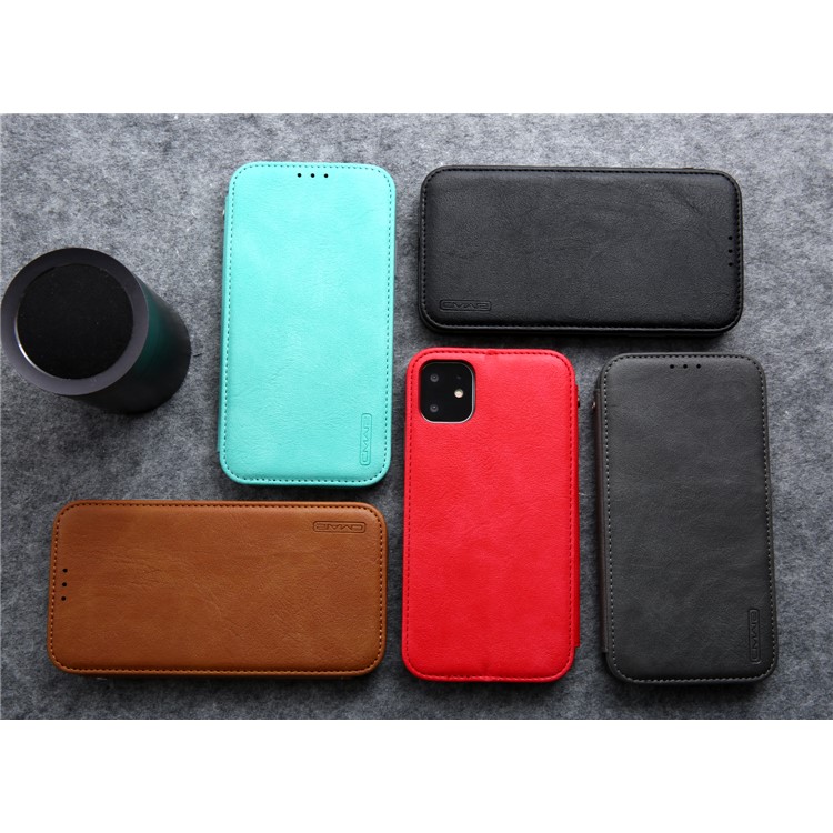 CMAI2 Auto-absorbed PU Leather Wallet Phone Shell for iPhone (2019) 6.1-inch - Black-19