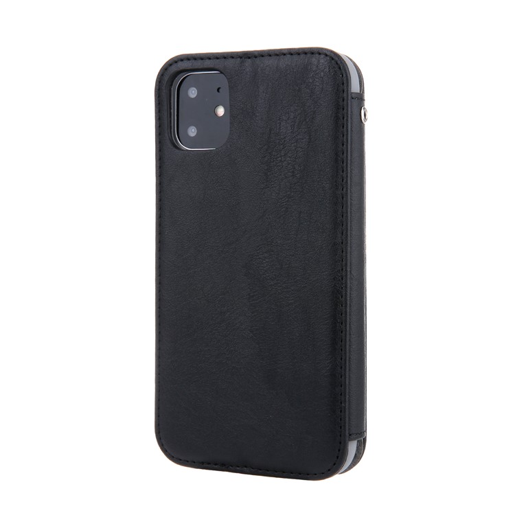 CMAI2 Auto-absorbed PU Leather Wallet Phone Shell for iPhone (2019) 6.1-inch - Black-3