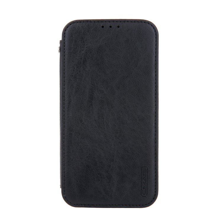 CMAI2 Auto-absorbed PU Leather Wallet Phone Shell for iPhone (2019) 6.1-inch - Black-4