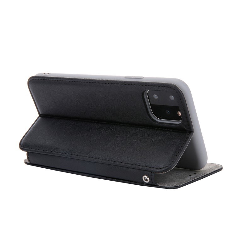 CMAI2 Auto-absorbed PU Leather Wallet Phone Casing for iPhone (2019) 5.8-inch - Black-2