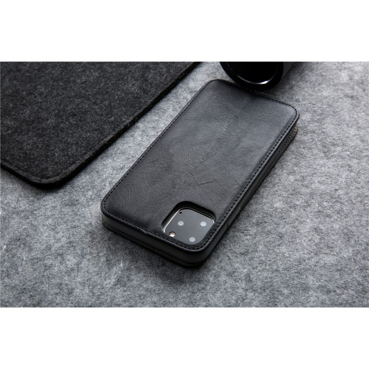 CMAI2 Auto-absorbed PU Leather Wallet Phone Casing for iPhone (2019) 5.8-inch - Black-6