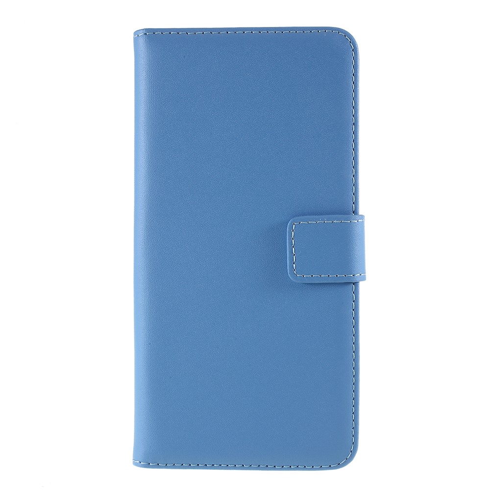 Genuine Leather Wallet Stand Phone Cover for iPhone 7 Plus / 8 Plus - Blue-2