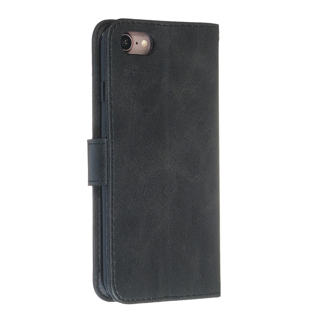 Zipper Pocket Wallet Stand Flip Leather Phone Case for iPhone 8/7 4.7 inch - Black-8