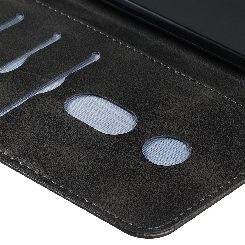 Zipper Pocket Leather Stand Case with Card Slots for iPhone XS/X 5.8 inch - Black-10