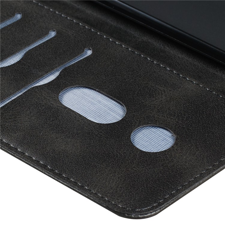 Zipper Pocket PU Leather Wallet Case for iPhone XS Max 6.5 inch - Black-10