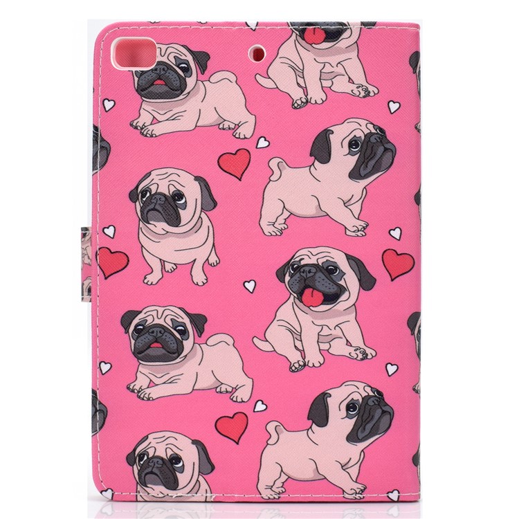 Para Ipad Mini (2019) 7.9 Pulgadas / 4/3/2 / Ipad Mini Impresión Universal Funda De Billetera De Cuero PU Funda - Perros-3