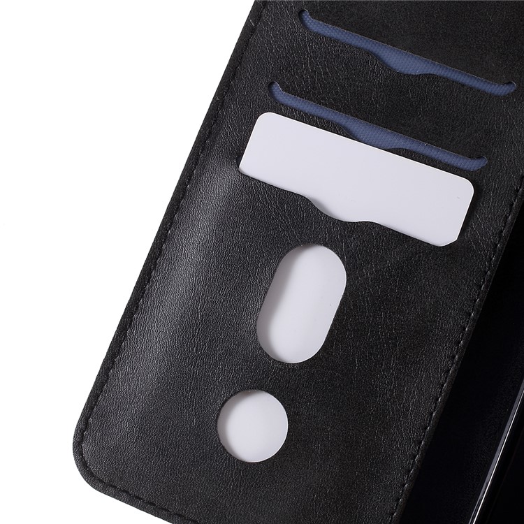 Couro Da Carteira Do Zíper Fique O Escudo Da Tampa Do Telefone Para O Iphone (2019) 6,5 Polegadas - Preto-10