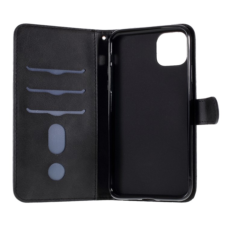Couro Da Carteira Do Zíper Fique O Escudo Da Tampa Do Telefone Para O Iphone (2019) 6,5 Polegadas - Preto-9