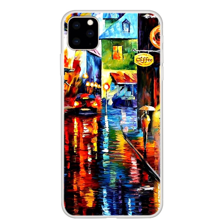 Padrão De Impressão Shell Telefone Macio TPU Para Iphone (2019) De 6,5 Polegadas - Pintura A Óleo-1