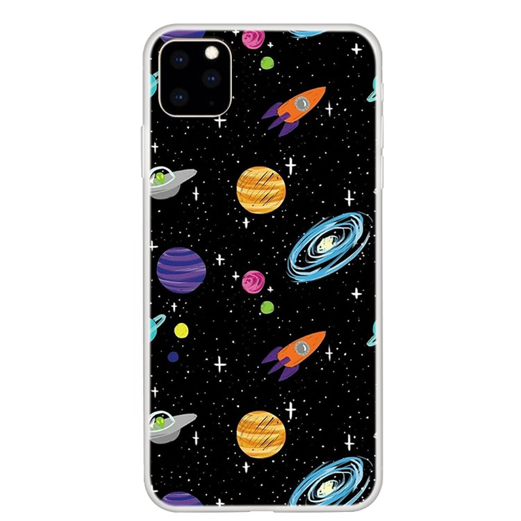 Patrón De Impresión Carcasa De Teléfono TPU Suave Para Iphone (2019) 6.5 Pulgadas - Planeta-1