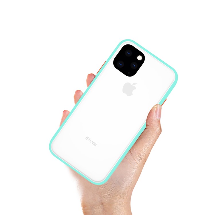 NXE Muze Series Soft TPU Phone Cover for Apple iPhone (2019) 5.8-inch - White/Baby Blue-2