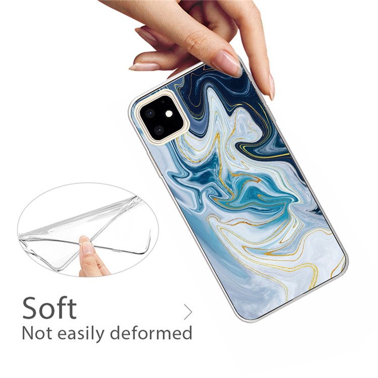 Marble Pattern IMD TPU Phone Case for Apple iPhone (2019) 6.1-inch - Style A-3