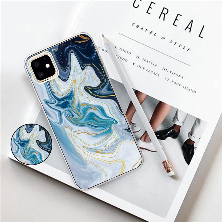 Marble Pattern IMD TPU Phone Case for Apple iPhone (2019) 6.1-inch - Style A-4