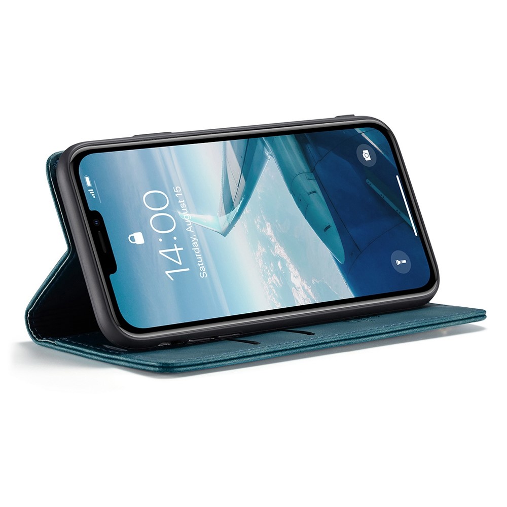 CASEME 013 Serie Brieftasche Aus Leder Mit Automatischer Absorption Für Das IPhone (2019), 6,1 Zoll - Blau-3