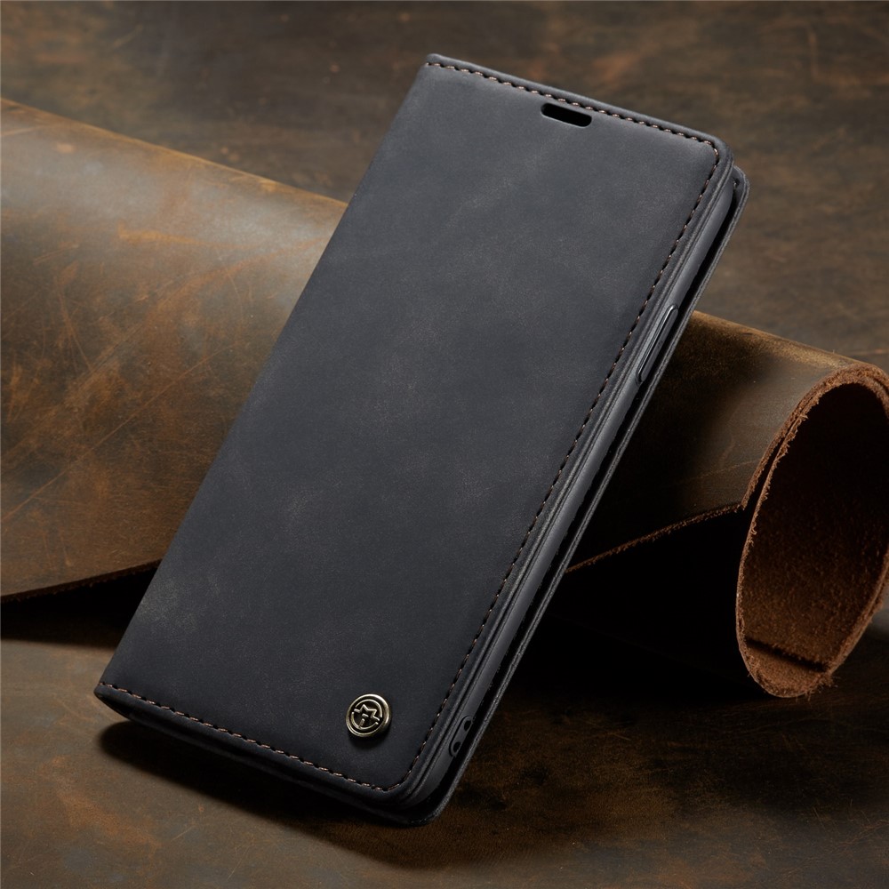 CASEME 013 Series Auto-absorbed Leather Wallet Case for iPhone (2019) 5.8-inch - Black-11