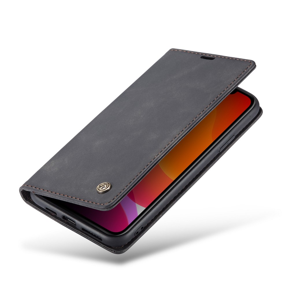 CASEME 013 Series Auto-absorbed Leather Wallet Case for iPhone (2019) 5.8-inch - Black-9