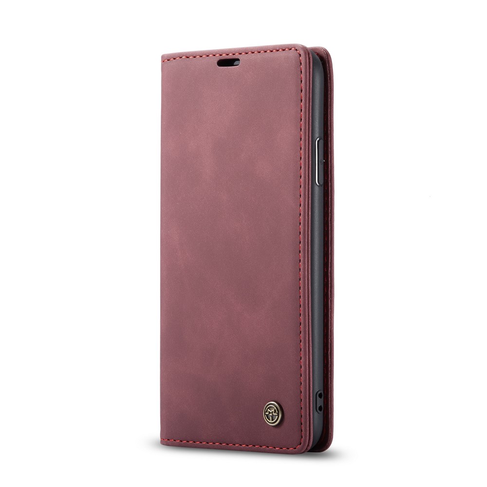 Caso De Carteira De Couro Auto-absorvido CASEME 013 Série Para Iphone (2019) 5,8 Polegadas - Vermelho-2