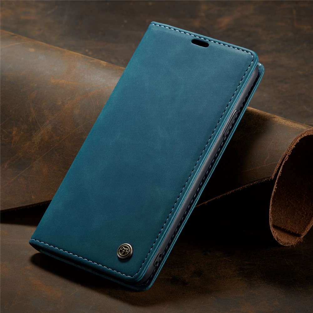 Caseme 013 Series Case de Billetera de Cuero Absorbido Automáticamente Para Iphone 11 Pro 5.8 Pulgadas (2019) - Azul