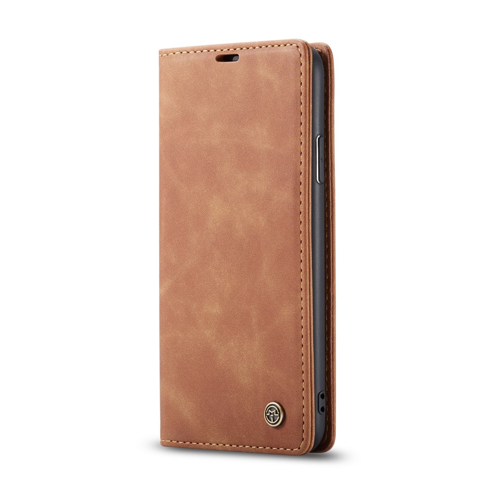 Caso De Carteira De Couro Auto-absorvido CASEME 013 Série Para Iphone (2019) 5,8 Polegadas - Castanho-2