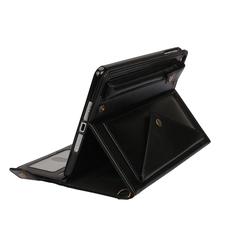 Envelop Shape Leather Casing for iPad mini (2019) 7.9 inch/mini 4/mini 3/mini 2/mini - Black-6