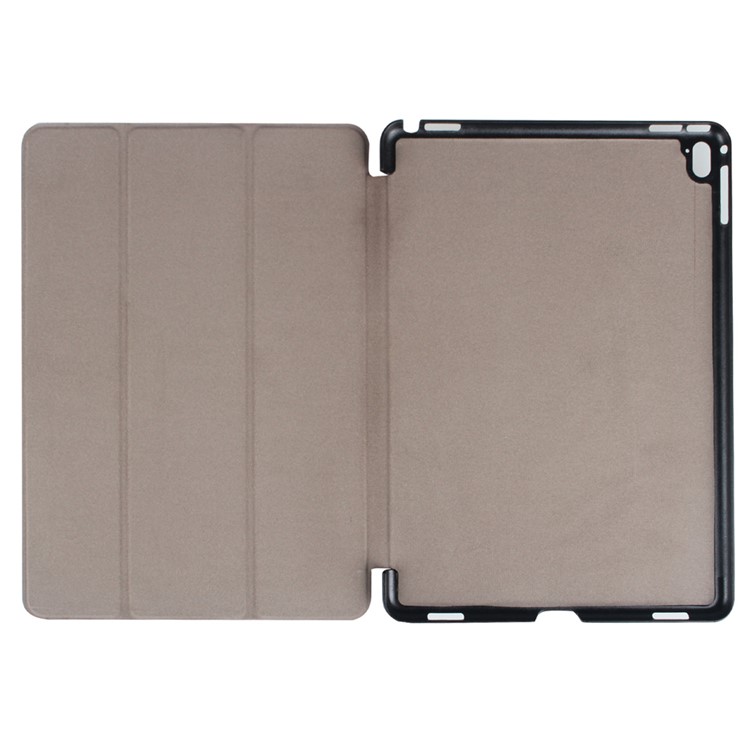Tri-fold Stand Leather Tablet Cover Case for iPad Pro 9.7 inch - Black-8
