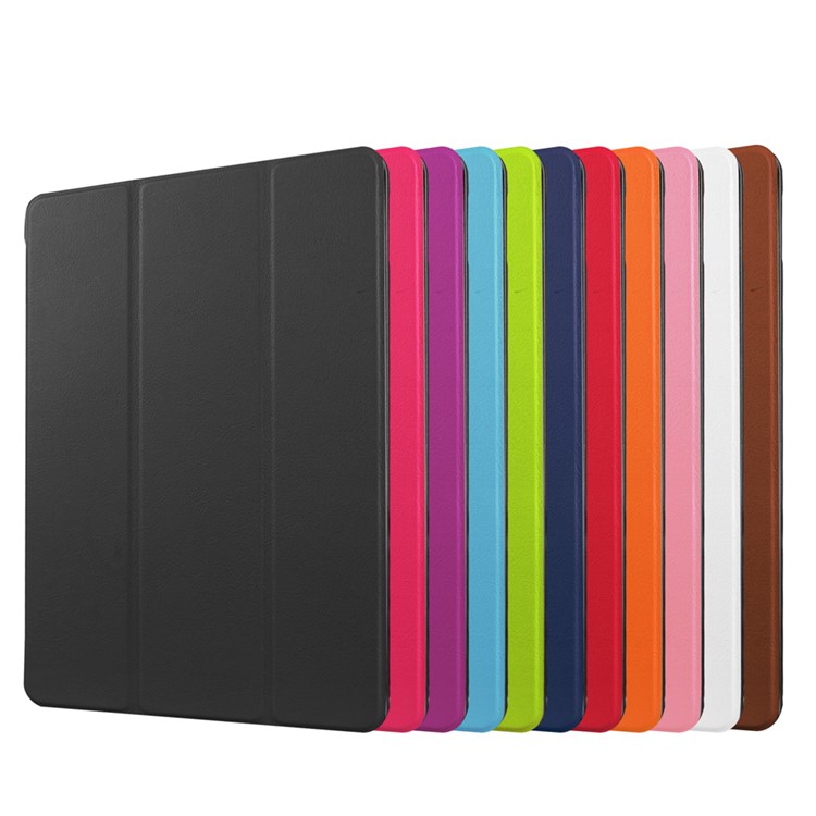 Tri-fold Stand Leather Tablet Cover Case for iPad Pro 9.7 inch - Black-9