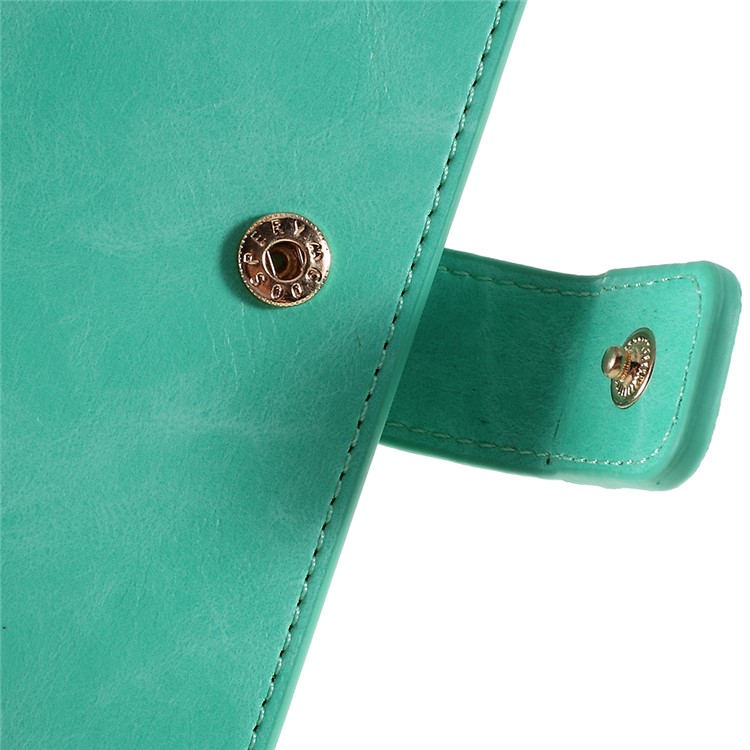 MERCURY GOOSPERY Mansoor Wallet Diary Leather Cover Protection Phone Case for iPhone 11 6.1 inch (2019) - Cyan-10